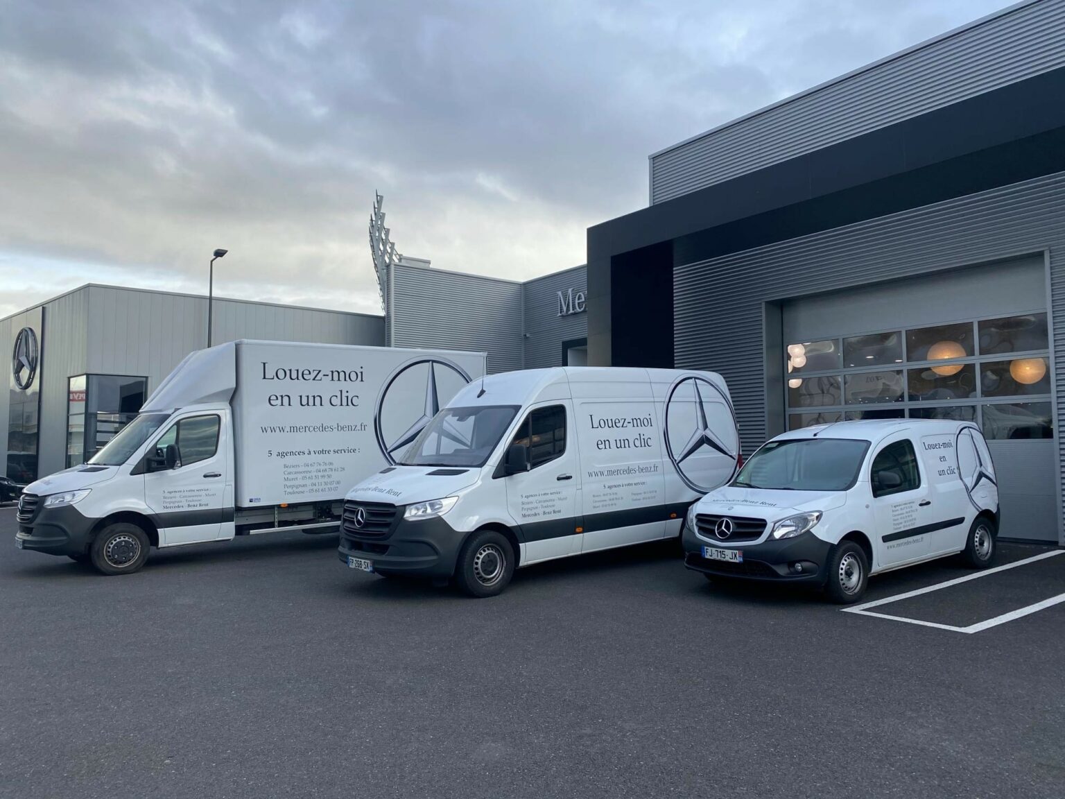 L'utilitaire par le MercedesBenz LG Rent LG Groupe