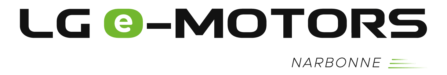Logo LG E-Motors Narbonne — distributeur MG Motor