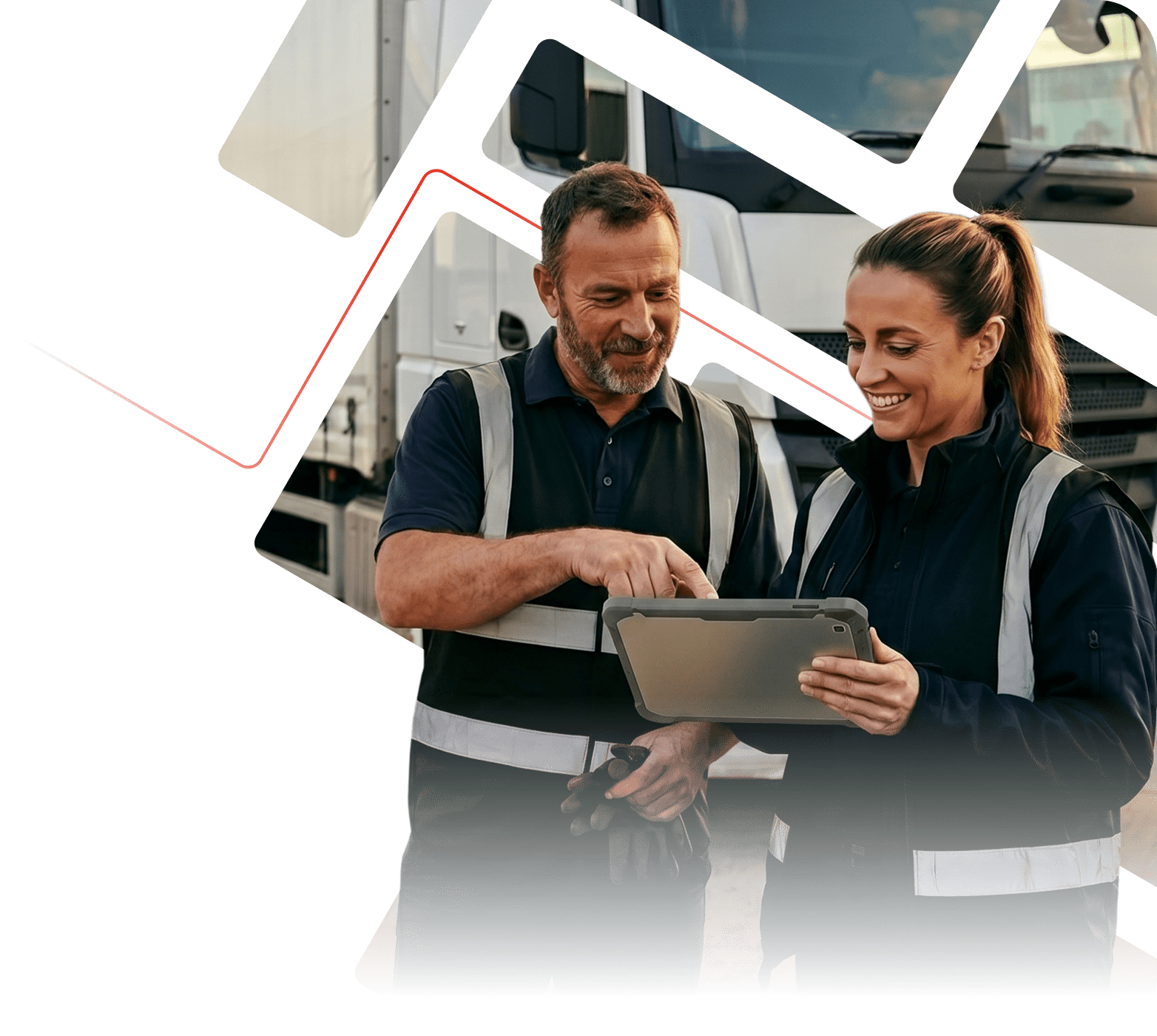 Visuel éditorial de la page LG TRUCKS