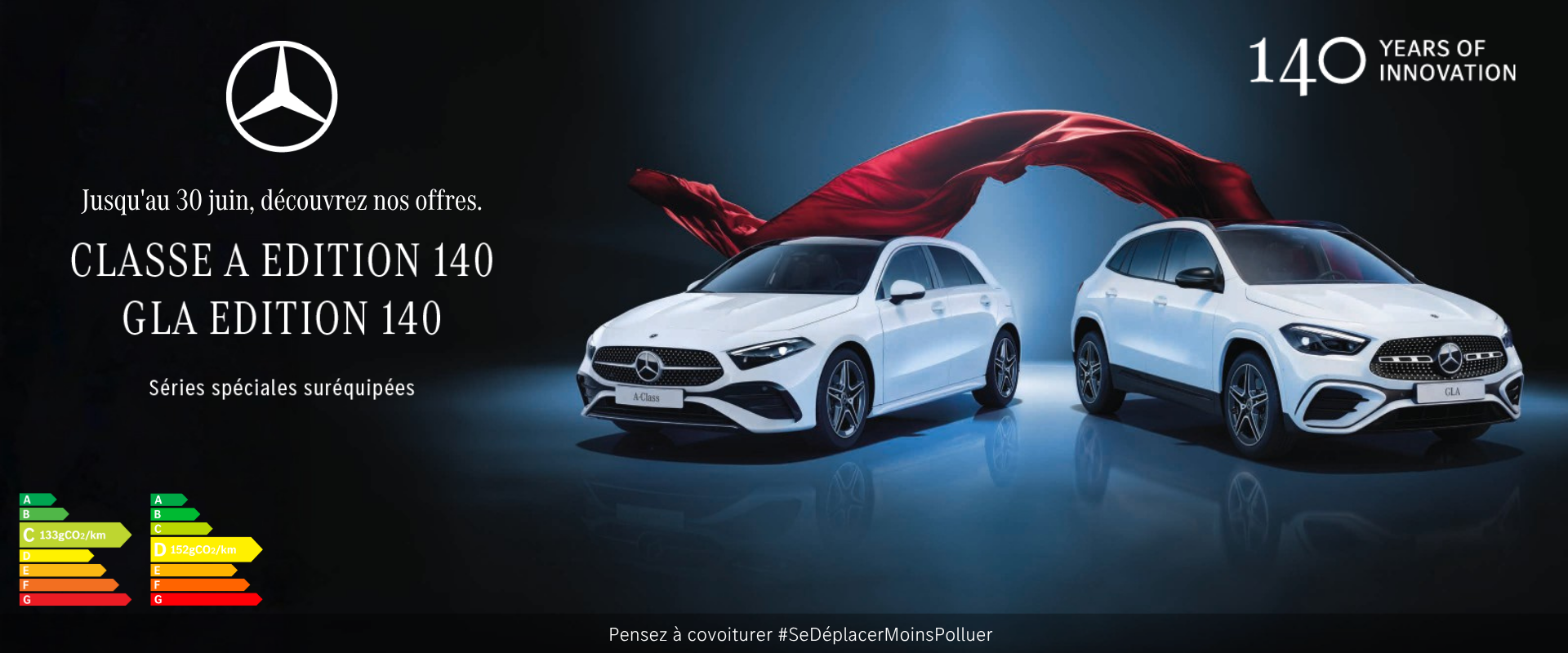 Mercedes-Benz Edition 140 : deux séries spéciales à découvrir dans les concessions du Groupe LG