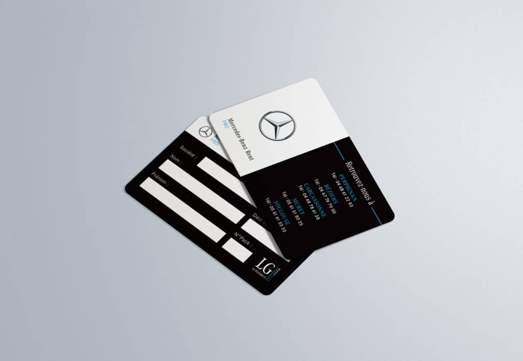 Cartes professionnelles LG Rent
