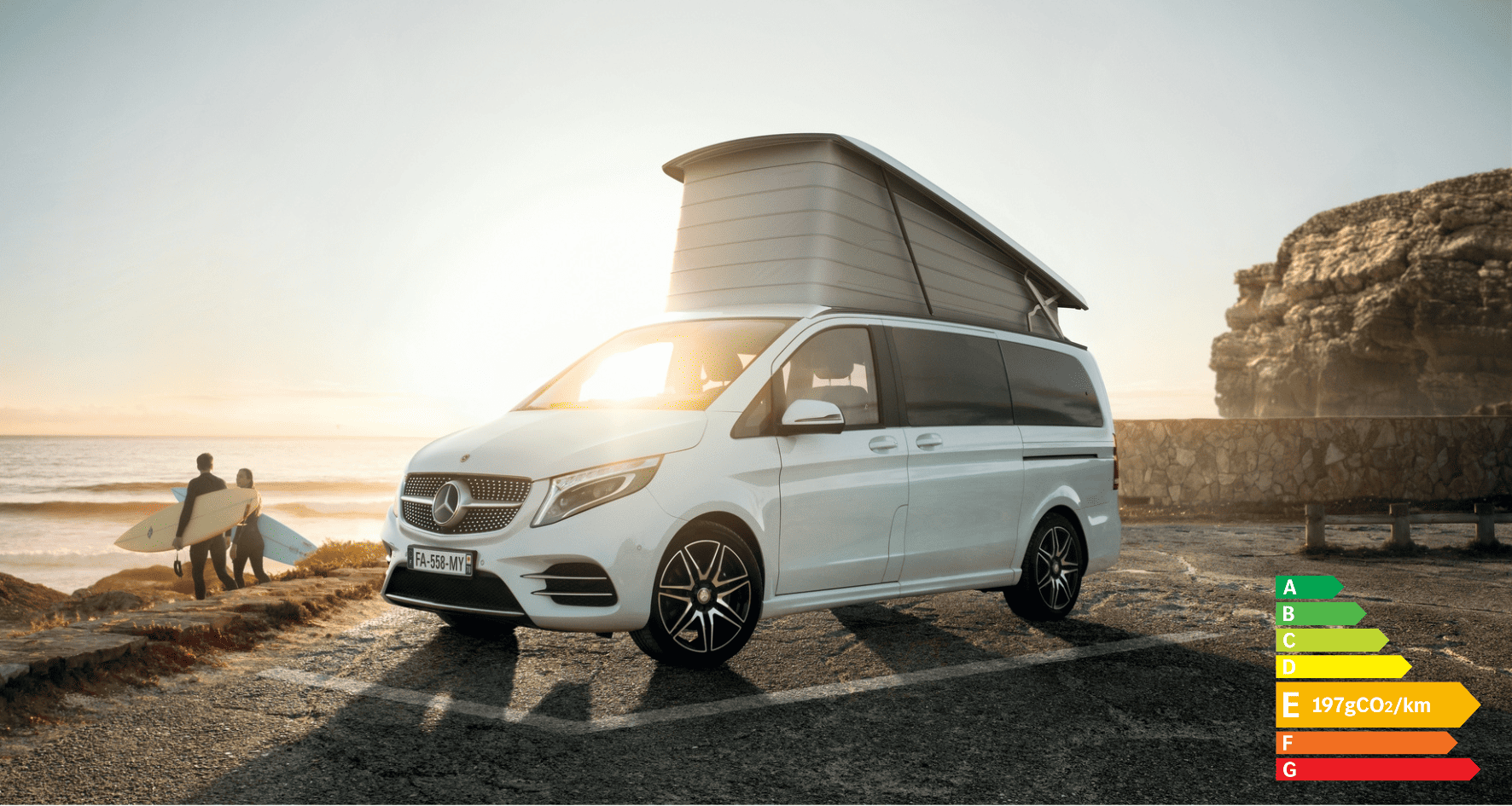 Mercedes-Benz Marco Polo avec étiquette énergétique